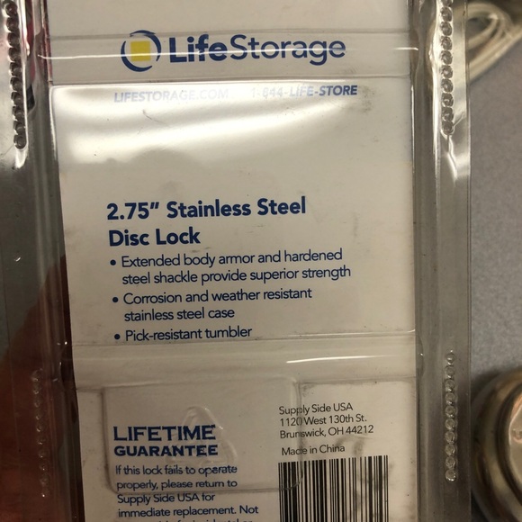 Disc Locks for Storage unit. 1 Life Storage, one from Uhaul. Set of two locks - Picture 7 of 10